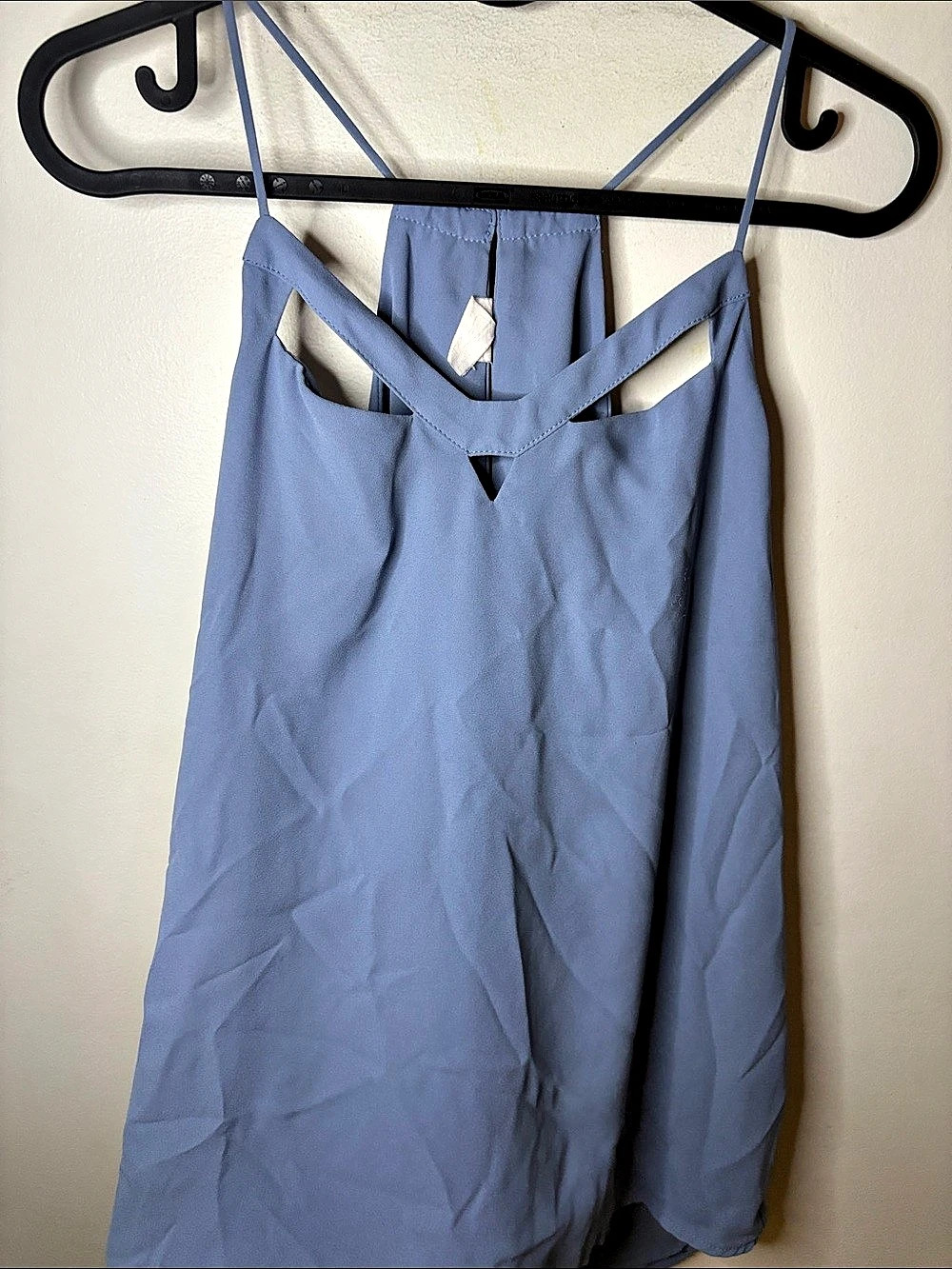 Blue Strappy blouse Like New